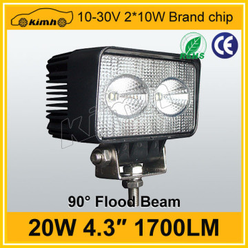 hot car led work light 4" 10-30v 20w led work light
