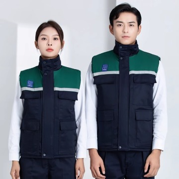 Antistatic Cotton Vest for Construction Site Labor Insurance