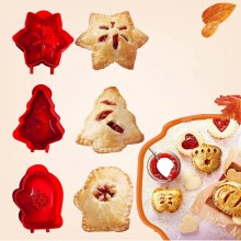 3D Christmas Tree Snow Cookie Mold - DIY Pastry Baking Set