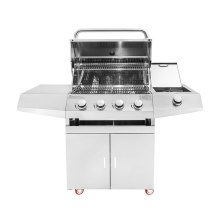 Gas BBQ Grill with Cabinets Wheels
