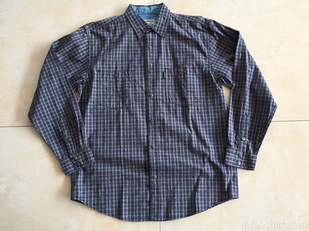 Chemise à carreaux haut de gamme