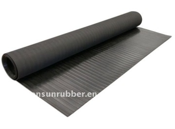 ribbed rubber sheet ,ribbed floor mat ,rubber floor mat with ribbed pattern