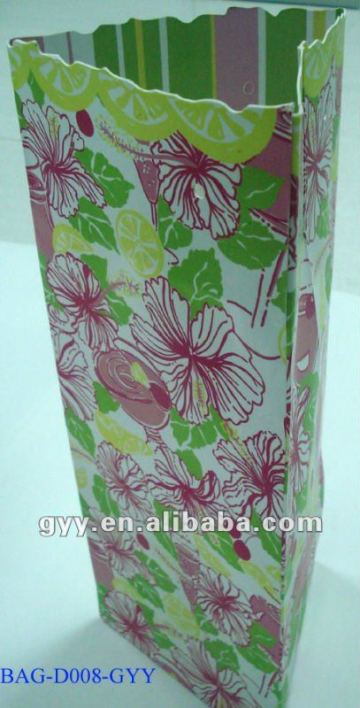 paper packaging bag printed flower