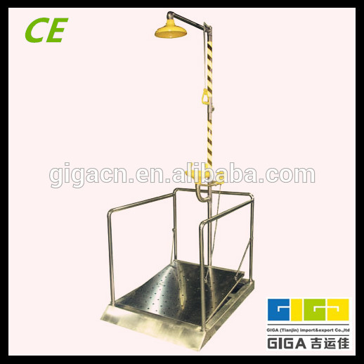 GIGA Manufacture Stainless steel combination eyewash/shower