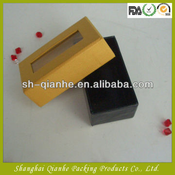 Perfume box / chipboard box / thick paper box, black drawer box