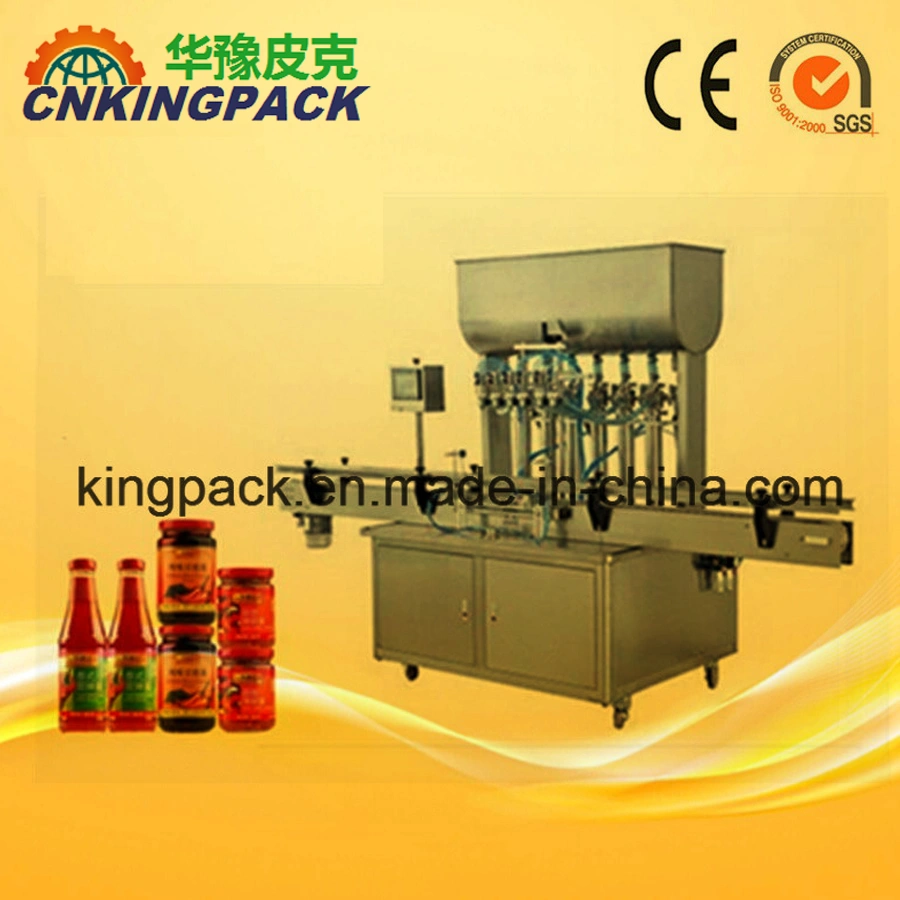 Automatic Liquid Paste Filling Sealing Capping Labeling Piston Filling Machinery