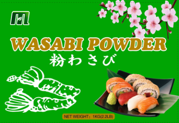 hot sushi wasabi powder