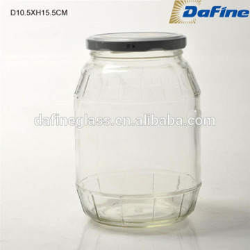 1000ml 1L Large glass body material and cookie use glass jars for honey,food, pickle                        
                                                Quality Choice