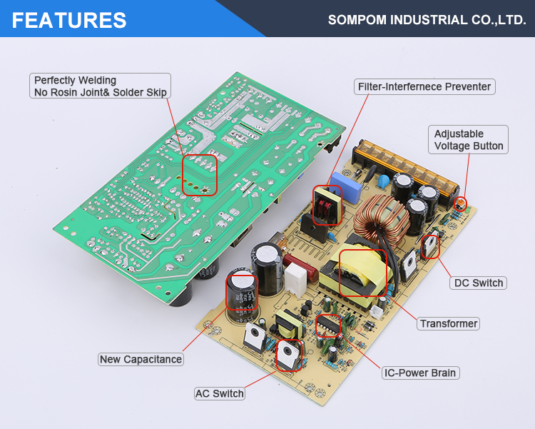 Amazon Hot Sale psu 9V 30A 270W smps power supply circuit for LED Display