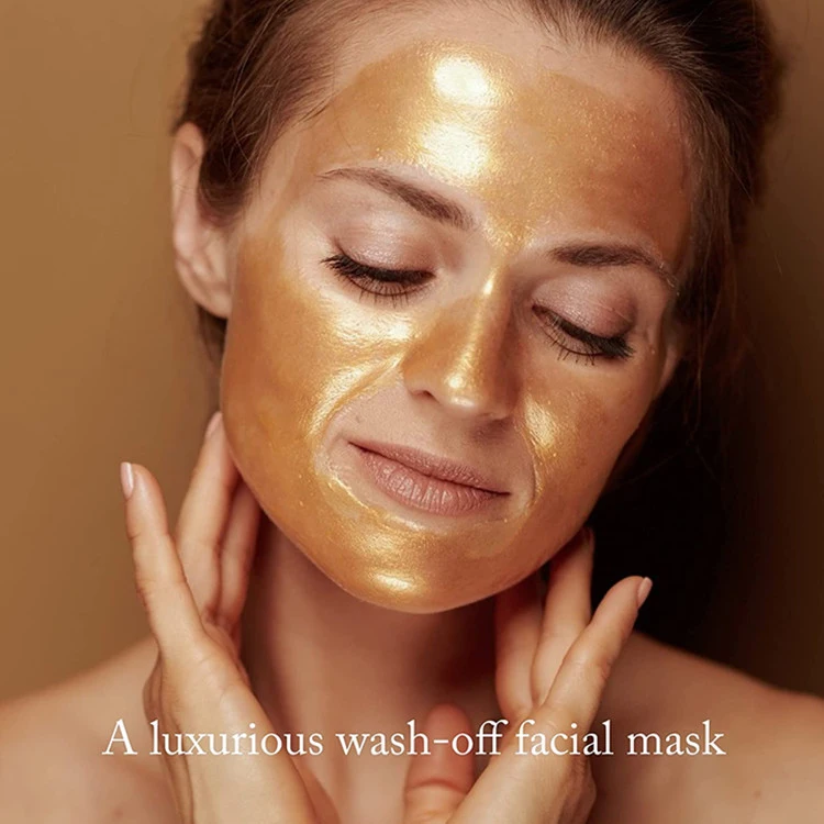 OEM Custom Skin Brightening Anti-Aging Treatment 24K Gold Facial Mask