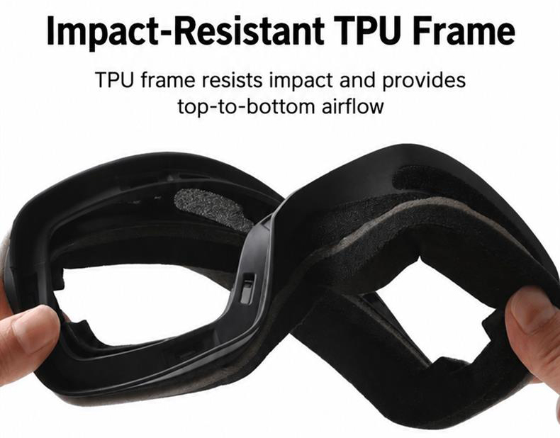 Wide View Dual-Layer Anti-Fog Ski Goggles-TPU Frame Wide View Dual-Layer Anti-Fog Ski Goggles-TPU Frame
