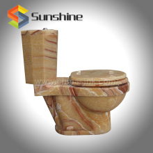 High-End Yellow Honey Onyx Toilets