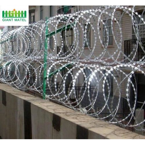 Galvanized Sharp Razor Barbed Wire High Security