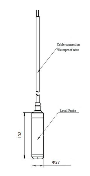 GLT500 borewell level sensor deep well liquid level Sensor