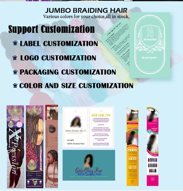 Glowing Synthetic Jumbo Braids Darkness Soft Braiding Hair Extensions Shining Hair For Halloween Christmas Festival Party