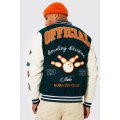 Dark Green Varsity Baseball Jacket