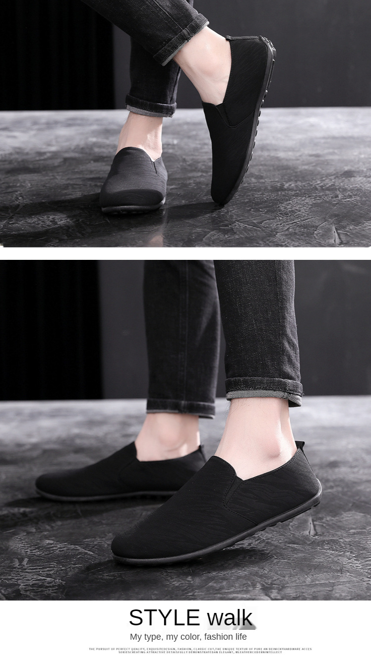 Supplier Fashion Casual New Style for Men Low Price EVA OEM Business Peas Shoes Lazy Shoes Trend a foot British Style