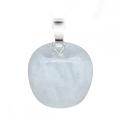 3D Crystal Apple Pendant Necklace for Women Girls