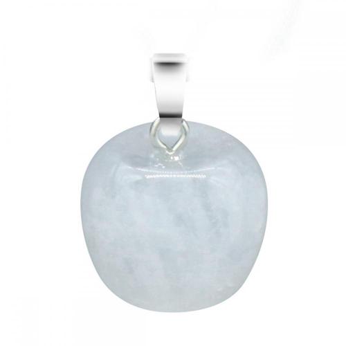 3D Crystal Apple Pendant Necklace for Women Girls