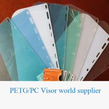 clear petg sheets and pc sheets for petg visor pc visor factory pass ANSI/ISEA Z87.1-2010 face shield