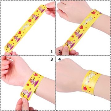 Custom Colorful Slap Armband Valentines Day Wristband