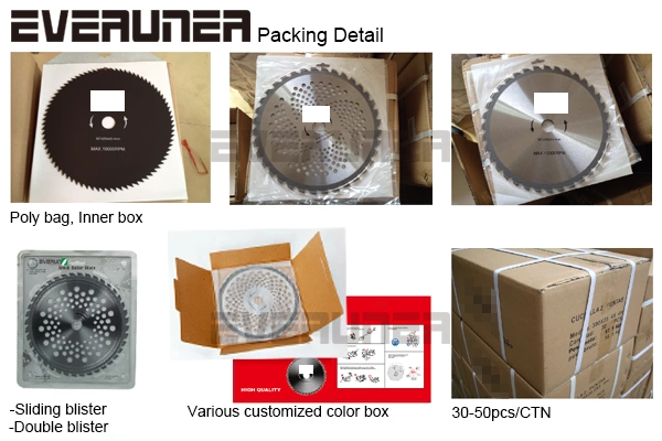 Customized size TCT circular saw blade