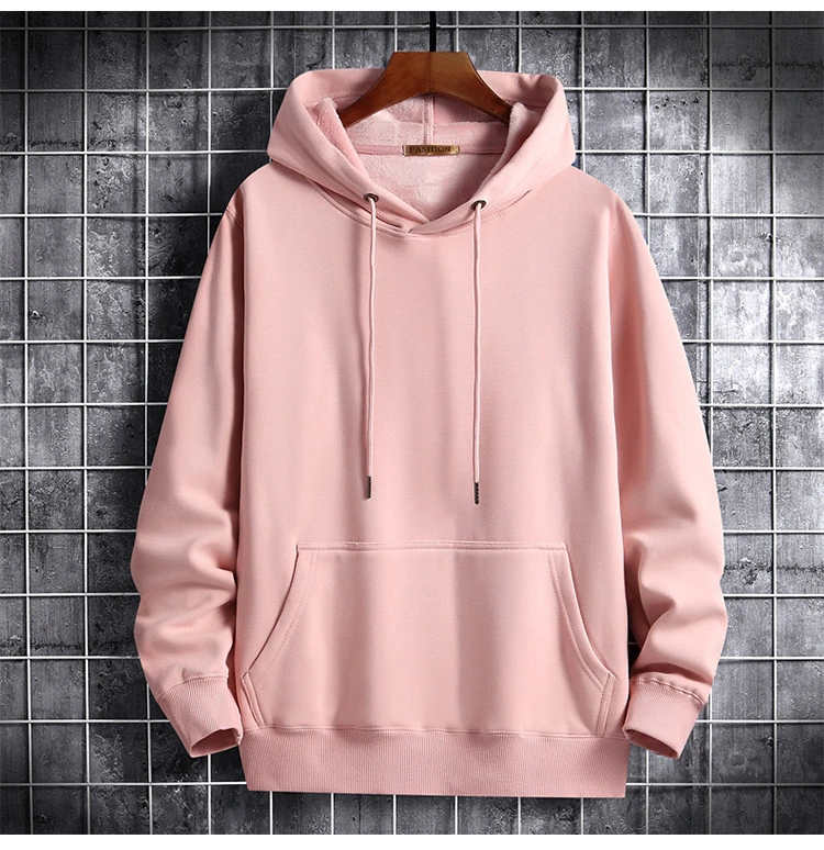 New Couple Printing Student Thick Cotton Solid Color Hoodie