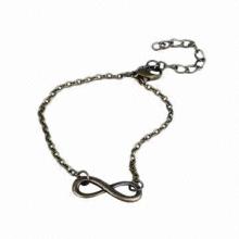 Wholesale infinity symbol metal bracelet, suitable for promotional purposes