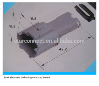 electrical 3 pin auto male connector