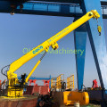 Grue marine avec flèche télescopique pour l&#39;utilisation des navires