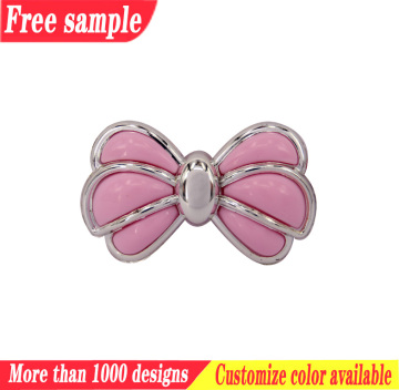 Bowknot decorative shoe clip metal buckle accessories