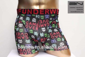 2017 Summer design mans reactive printing colorful boxer short