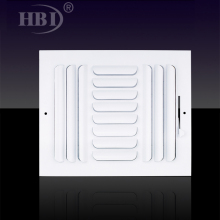 3CB Curved Blade Three Way Register Steel Air Register Louver Air Vent Grilles Ceiling Air Register Wall Air Ventr