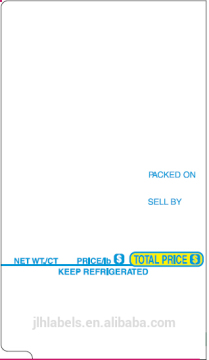 TEC Scale Labels - SL-57, SL-66, SL-6600 - LST-2700,48x84.1mmx300 labels per roll,with Notch