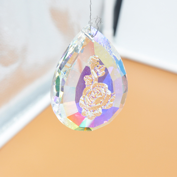 2016 Fashion faceted crystal glass drop