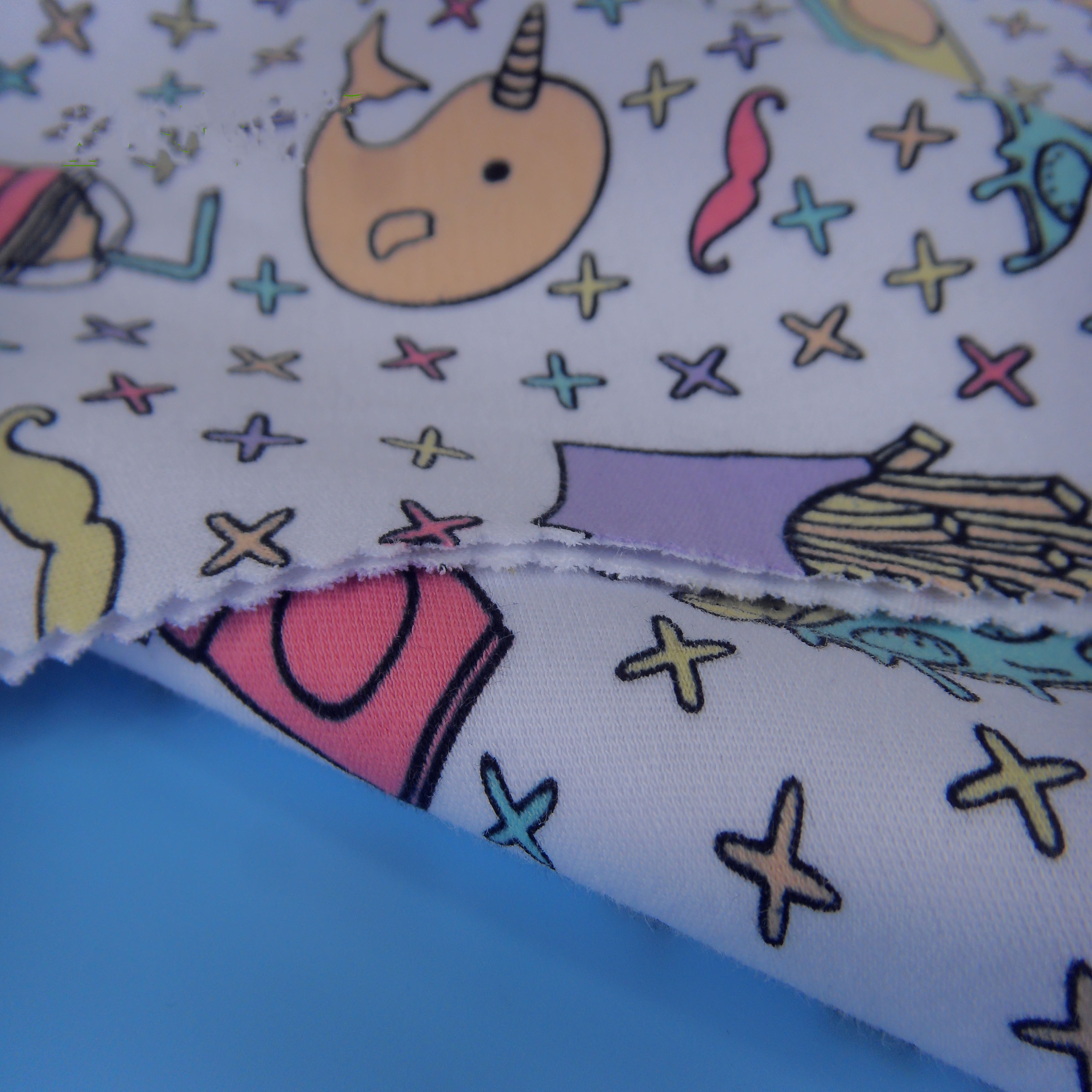Certificated organic cotton fabric factory interlock dyeing and printing by certificated organic cotton print fabric