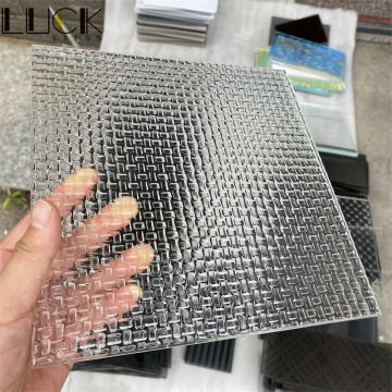 Tempered Textured Architectural Glass for Cabinet Inserts