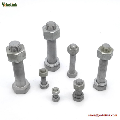 A325 A449 A394 HEAVY HEX BOLT WITH NUT