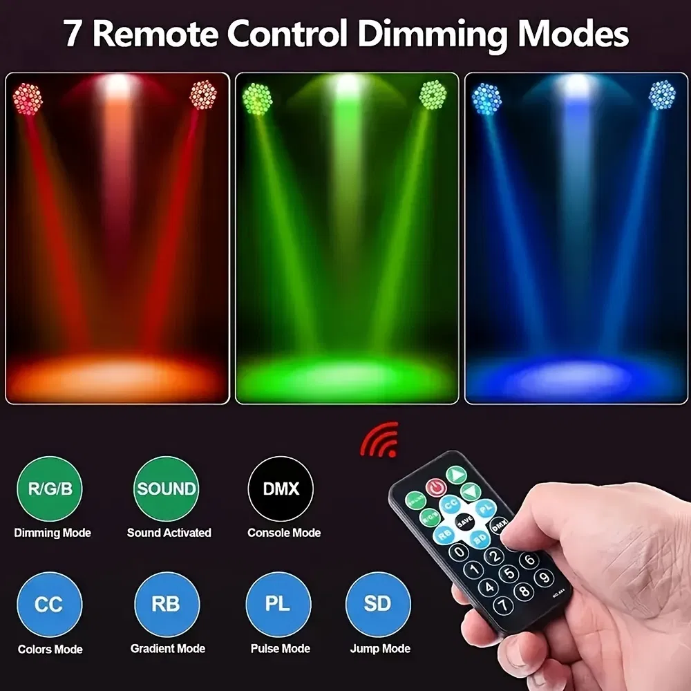 RGB LED DJ Party Light, Disco Atmosphere Stage Lamp