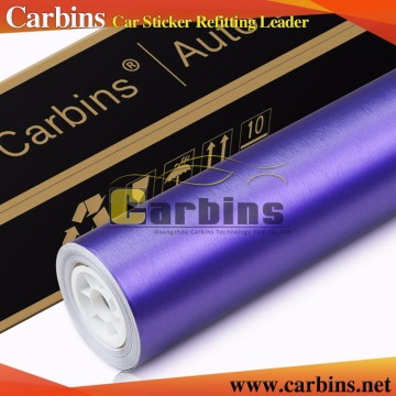 Purple brushed matte brushed chrome vinyl wrap film strong factory capacity