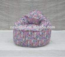 Butterfly printed fabric bean bag chairs bulk (NW918R)