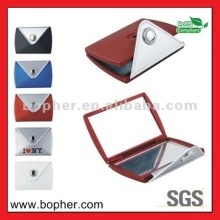 best quality square leather pocket mirror