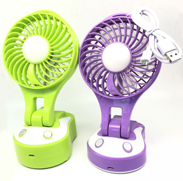 Newest rechargeable USB Mini Fan with Led lights