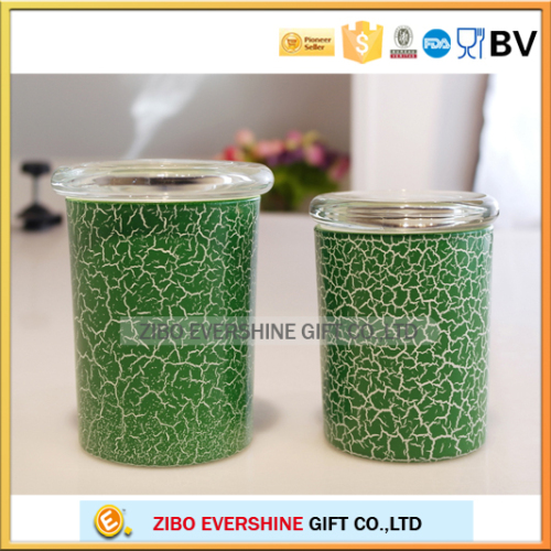 Hot sale glass stash jar with airtight lid