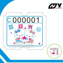 Ticket for coin operated redemption game machine