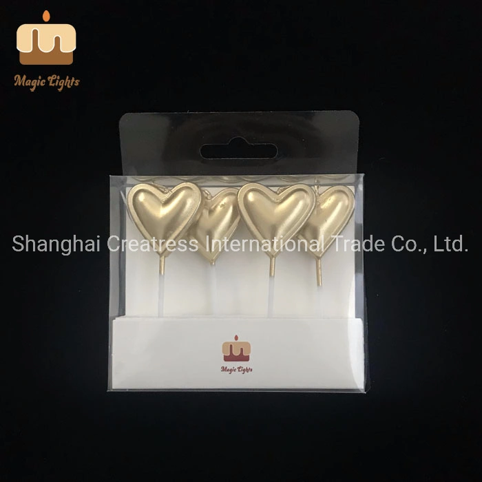 Top Heart Shaped Candles Gold Supplier