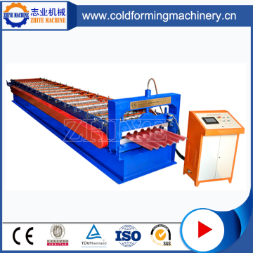 PLC Controlling Zinc ZhiYe Roof Profile Making Machine