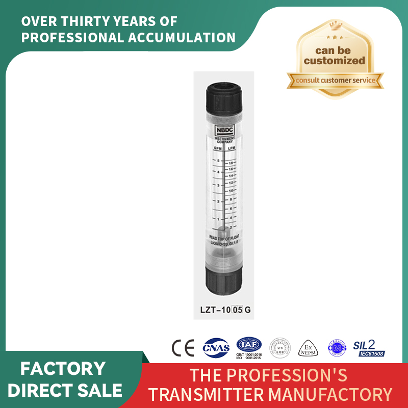 Debitmetru cu tub acrilic cu rotametru de tip conductă