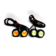 TECKZOOM Waterproof LED Motorcycle Headlight DRL Eagle Eye 5730 LED