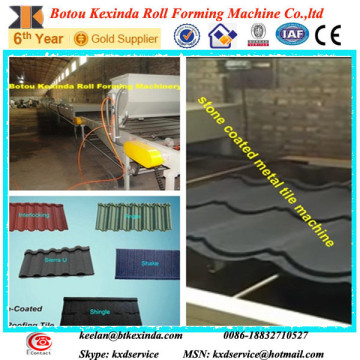 Stone steel roofing tile making machine colorful steel profile roll forming machine